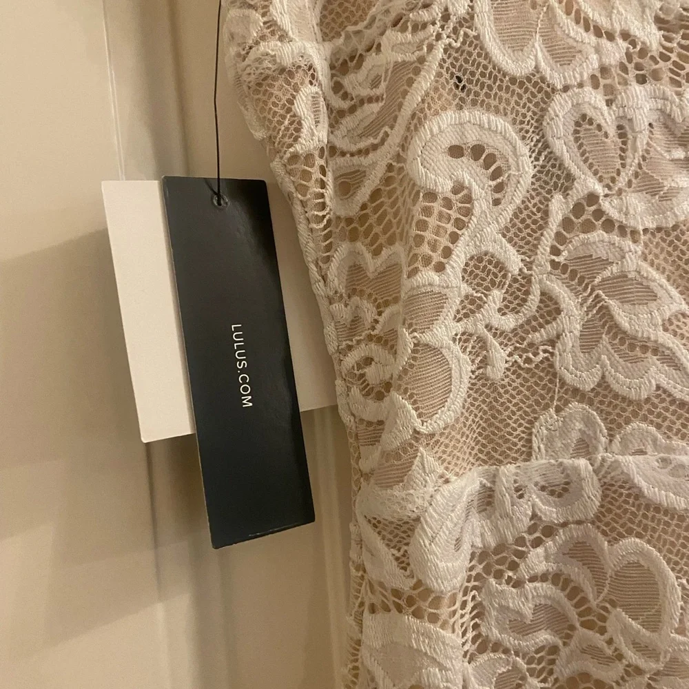 NWT LuLus white lace dress - Picture 5 of 6